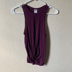 Maroon workout tank top